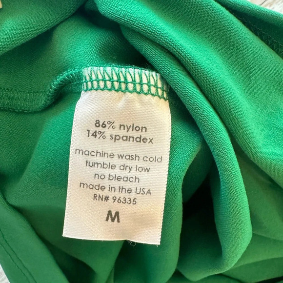 Susana Monaco Isadora Green Midi Spaghetti Strap Tie Front with Cutout Dress M - Picture 8 of 13